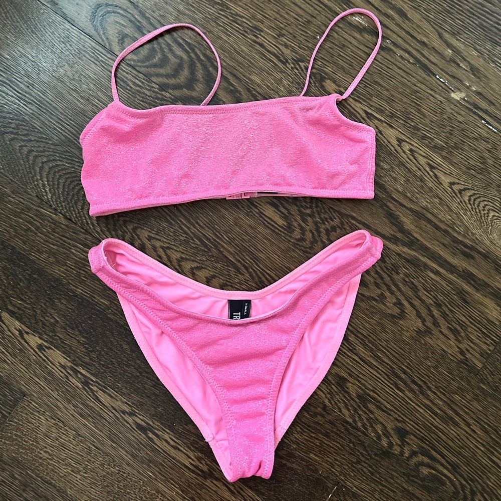Triangl Pink Sparkly Bikini